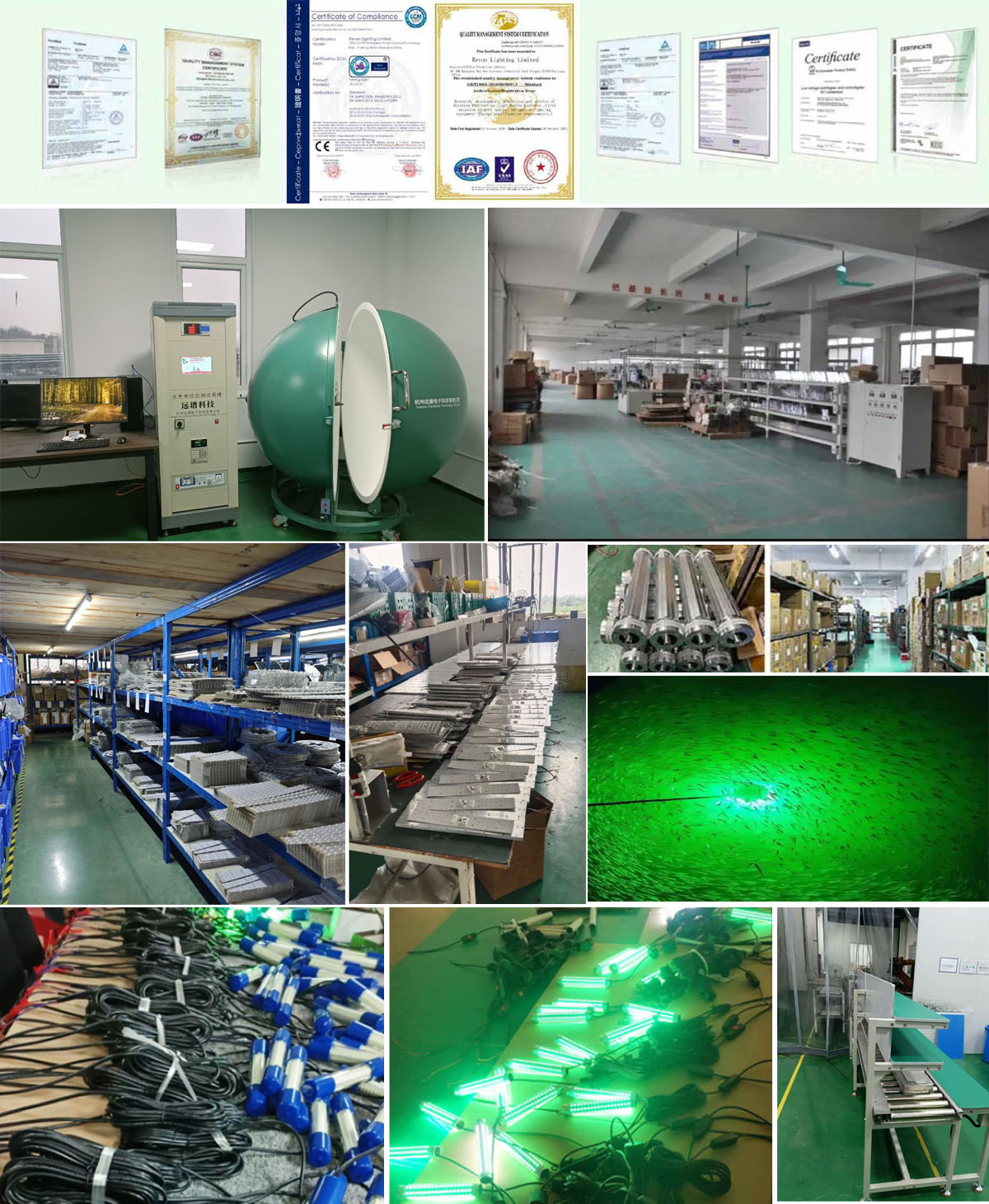 green fishing light