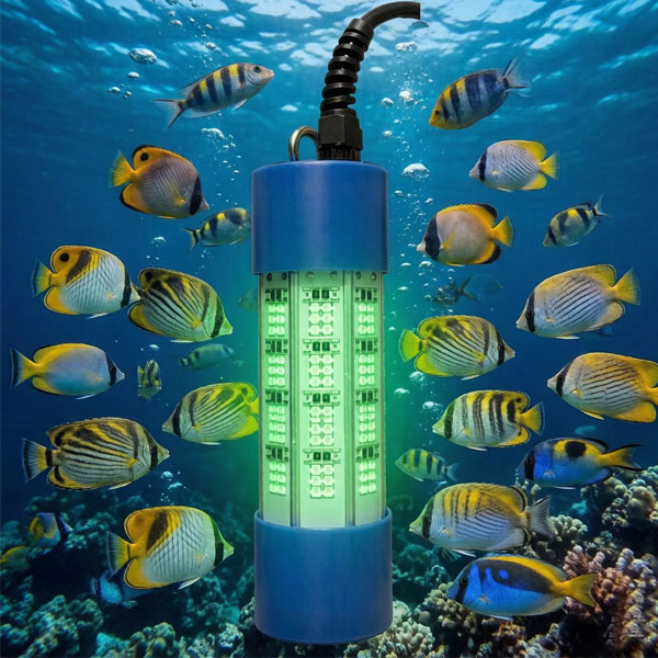 under water fish lights