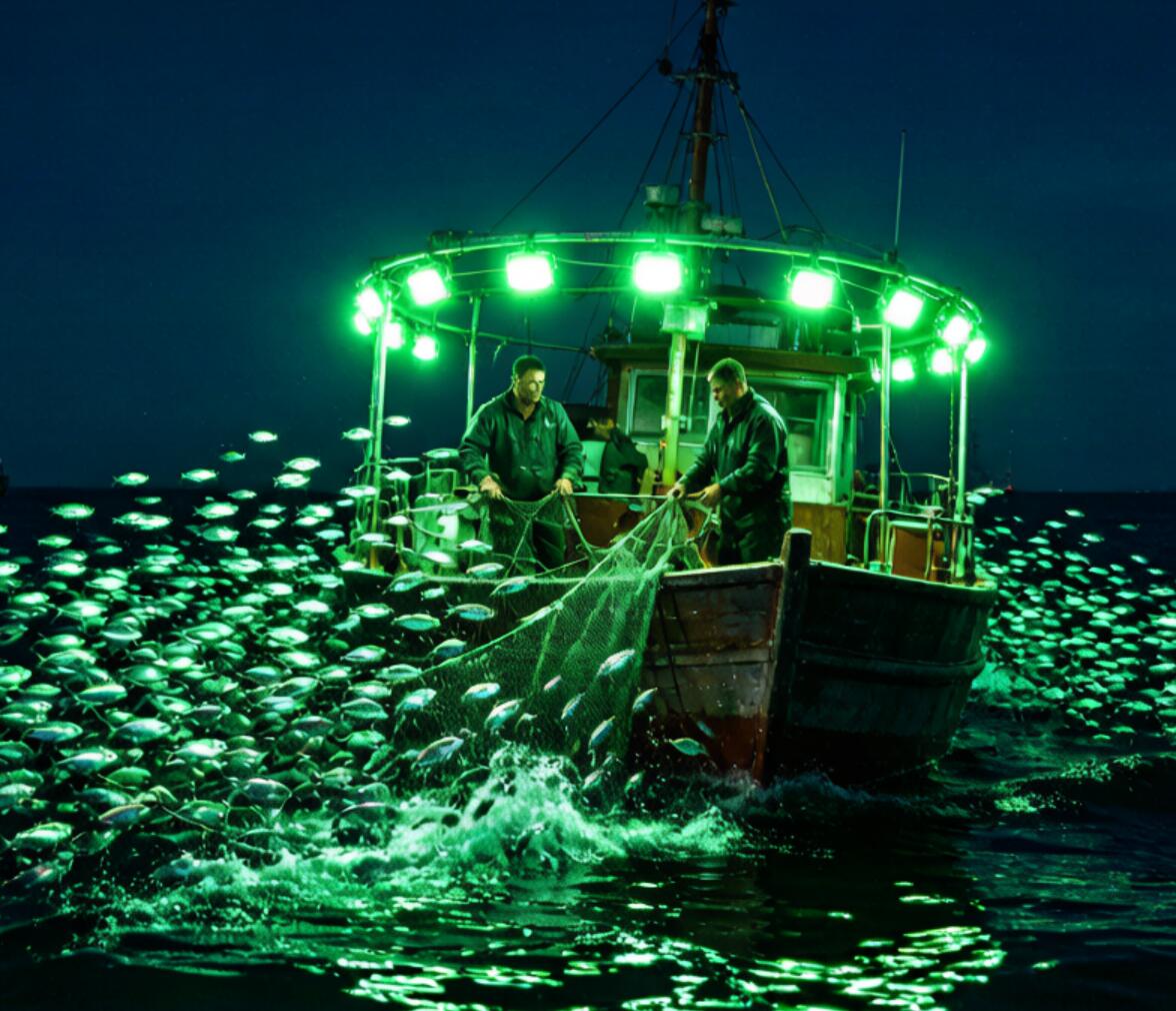 green fishing light
